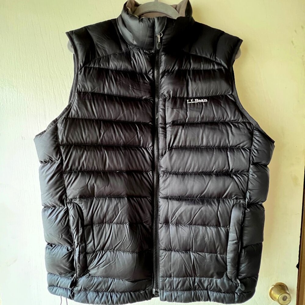 LL BEAN Down Ultralight Windbreaker, Men's Medium, Like New, Black